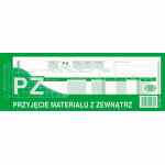 PZ przyjęcie materiałów z zewnątrz