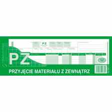 PZ przyjęcie materiałów z zewnątrz