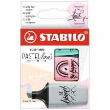 STABILO Boss Mini Pastelowe zakreślacze 3 kolory