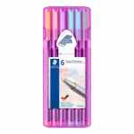 STAEDTLER Cienkopis triplus trójkątny 0,3mm 6 kolorów pastelowych