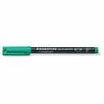STAEDTLER Lumocolor Foliopis wodoodporny F zielony
