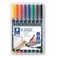 STAEDTLER Lumocolor Foliopisy wodoodporne B 8 kolorów