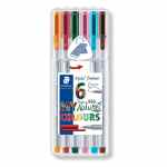 STAEDTLER Cienkopis triplus trójkątny 0,3mm 6 kolorów