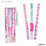 YLVI Zestaw ołówków trójkątnych z nakładką 2B