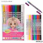 TOP MODEL Zestaw magicznych dwustronnych flamastrów 10 kolorów