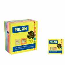 MILAN Neon Karteczki samoprzylepne w kostce 76 x 76 mm 400szt.