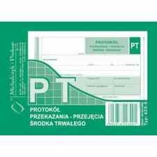 PT protokół przekazania/przejęcia środka trwałego