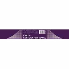 Karta kontowa finansowa – 3 kolumny