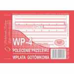 Polecenie przelewu - wpłata gotówkowa - 4-odcinkowe