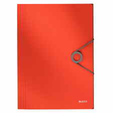 LEITZ Solid Teczka z gumką A4 15mm jasnoczerwona