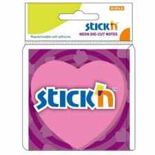 HOPAX Stick’n Notes samoprzylepny różowy – serce