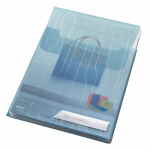 LEITZ CombiFile Folder przezroczysty 200 mic. poszerzany 3 szt. niebieski