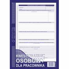 Kwestionariusz osobowy dla pracownika