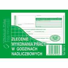Zlecenie wykonania pracy w godzinach nadliczbowych