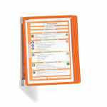 DURABLE Vario® wall System paneli prezentacyjnych 5 paneli pomarańczowych