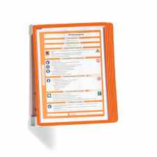 DURABLE Vario® wall System paneli prezentacyjnych 5 paneli pomarańczowych