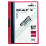 DURABLE Duraclip® Original 30 Skoroszyt zaciskowy A4 czerwony
