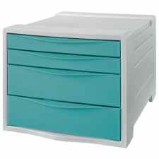 ESSELTE Colour’Breeze Pojemnik z 4 szufladami niebieski