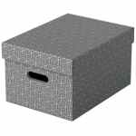 Pudełko domowe do przechowywania rzeczy, rozmiar M, szare