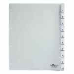 DURABLE Przekładki 10 części zgrzane indeksy A4+