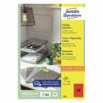 AVERY Etykiety kolorowe - czerwone 70 x 37 mm 100 arkuszy 2400 etykiet