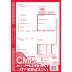 CMR międzynarodowy list przewozowy (numerowany)