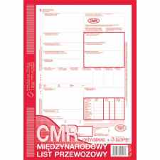 CMR międzynarodowy list przewozowy (numerowany)