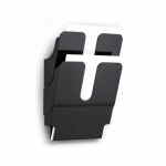 DURABLE Flexiplus Pojemnik na ulotki A4 2 pionowe kieszenie czarne