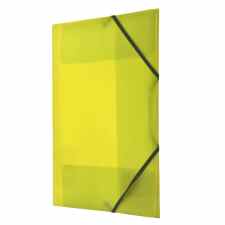 TETIS Teczka z gumką narożną A4 żołta