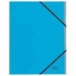 LEITZ Recycle Teczka segregująca z gumką 6 przekładek z kartonu neutralna pod względem emisji CO2 niebieska