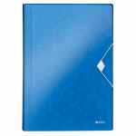 LEITZ Wow Teczka z 6 przegródkami niebieska