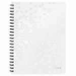 LEITZ Wow Kołonotatnik A4 w kratkę z okładką z PP biały