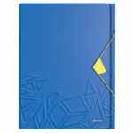 LEITZ Urban Chic Teczka poszerzana z 6 przegródkami PP na 250 kartek A4 niebieska