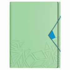 LEITZ Urban Chic Teczka poszerzana z 6 przegródkami PP na 250 kartek A4 zielona
