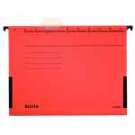LEITZ Alpha® Teczka zawieszana z boczkami A4 czerwona