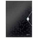 LEITZ Wow Teczka z gumką 15mm czarna