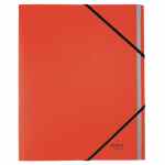 LEITZ Recycle Teczka segregująca z gumką 12 przekładek z kartonu neutralna pod względem emisji CO2 czerwona