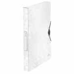 LEITZ Wow Teczka z gumką 30mm biała