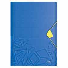 LEITZ Urban Chic Teczka z gumką A4 z trzema klapkami PP niebieska