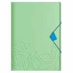 LEITZ Urban Chic Teczka z gumką A4 z trzema klapkami PP zielona