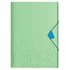 LEITZ Urban Chic Teczka z gumką A4 z trzema klapkami PP zielona