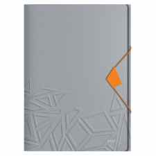 LEITZ Urban Chic Teczka z gumką A4 z trzema klapkami PP szara