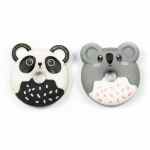 KIDEA Zapachowe gumki do mazania 2 szt. koala i panda