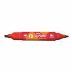 TETIS Premium Marker do flipcharta z dwoma końcówkami czerwony