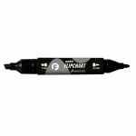 TETIS Premium Marker do flipcharta z dwoma końcówkami czarny