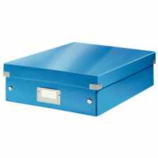 LEITZ Wow Click & Store Pudełko z przegródkami średnie niebieskie