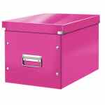 LEITZ Wow Click & Store Cube Pudło do przechowywania L różowe
