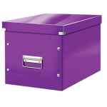 LEITZ Wow Click & Store Cube Pudło do przechowywania L fioletowe