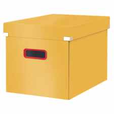 LEITZ Click & Store Cosy Duże pudełko do przechowywania żółte sześcian + PROMOCJA