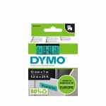 DYMO LM Taśma D1 czarny nadruk na zielonym tle 12mm x 7m